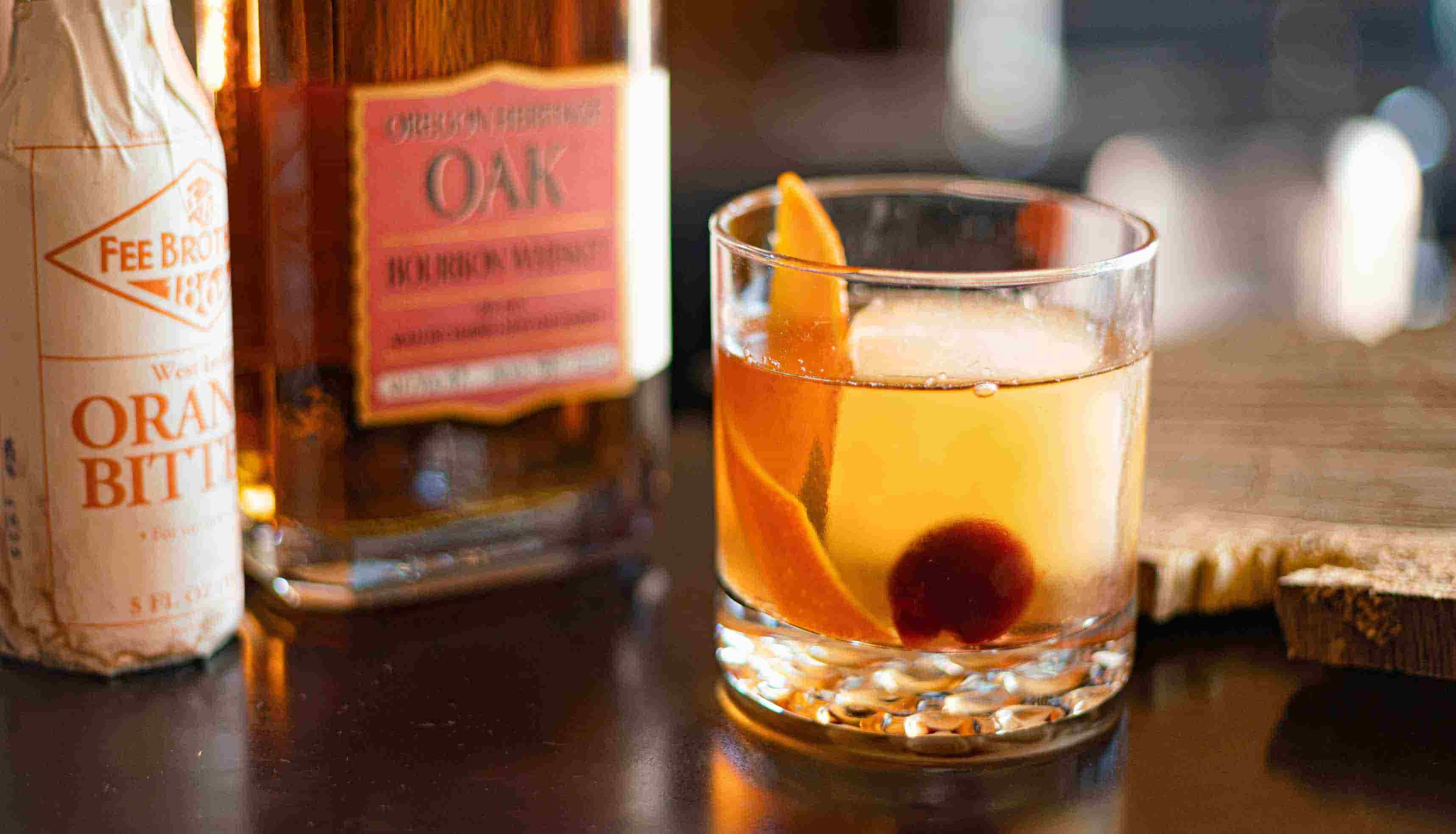 An Irish Old Fashioned cocktail