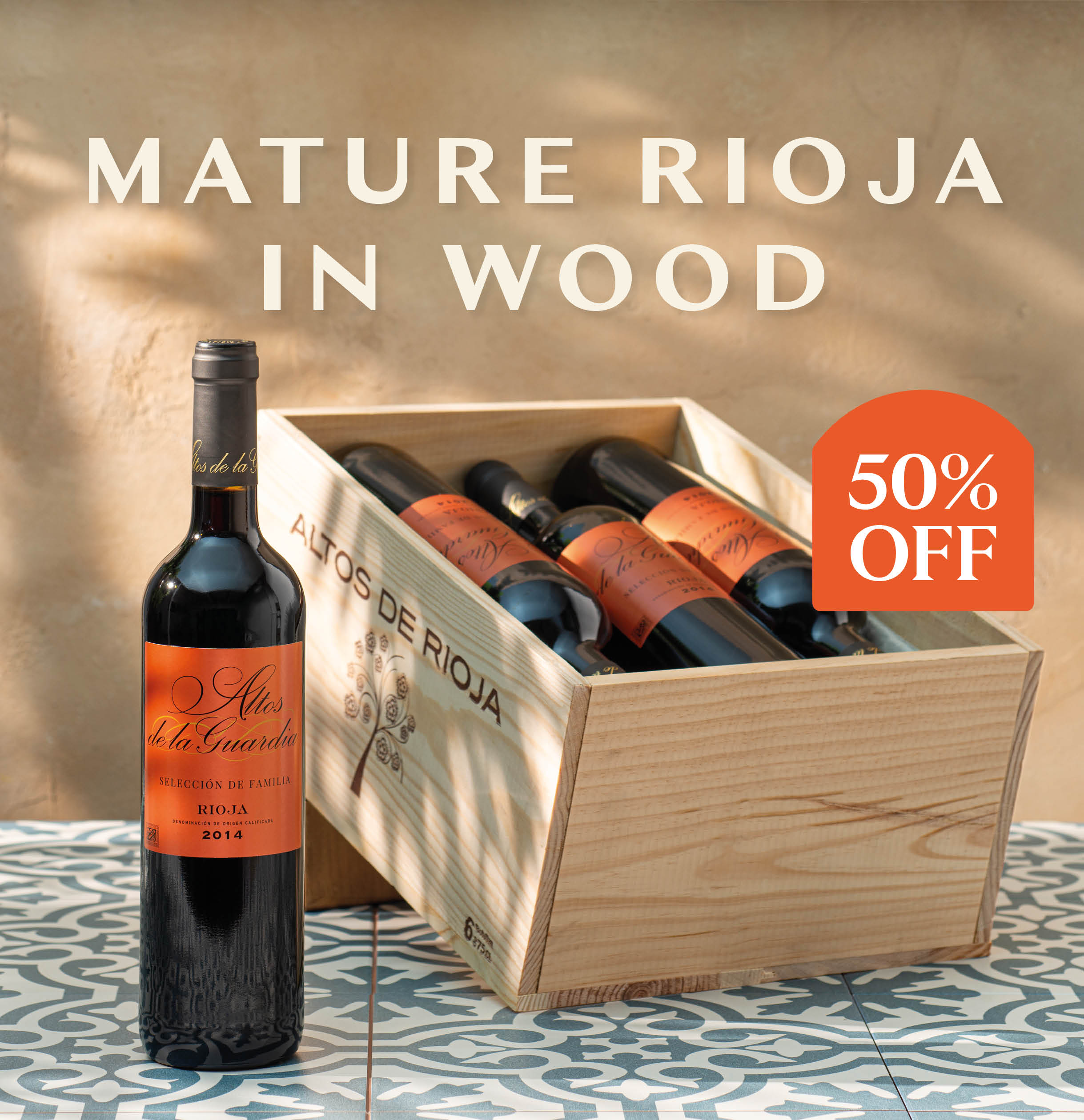Mature Rioja in wood - SAVE over 50%