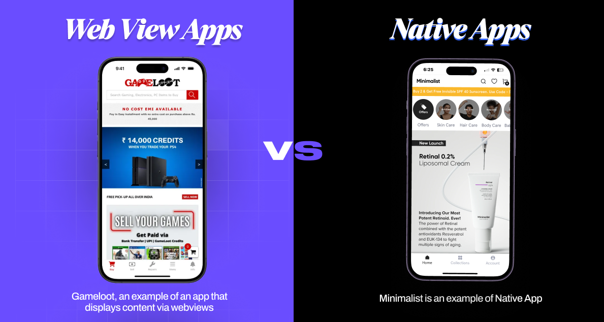 Web View Apps vs Native Apps for Shopify Businesses - Why Web View Apps Are Not Enough? 