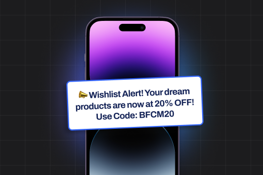 wishlist discount push notification