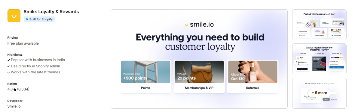 appbrew smile.io shopify integration