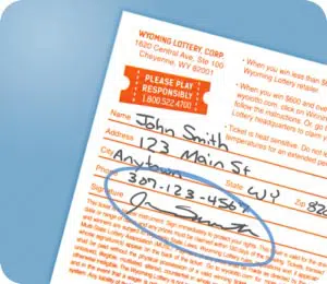 sign your ticket