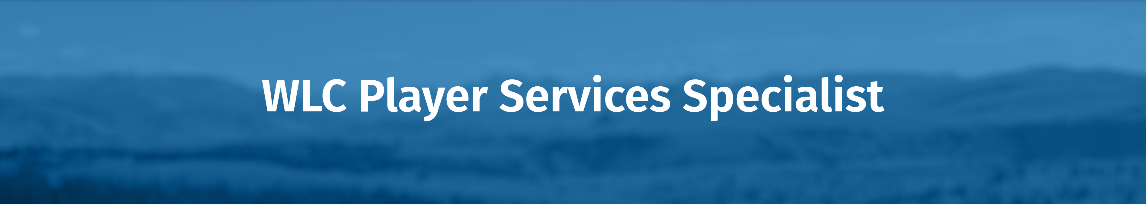 Player Services Specialist image