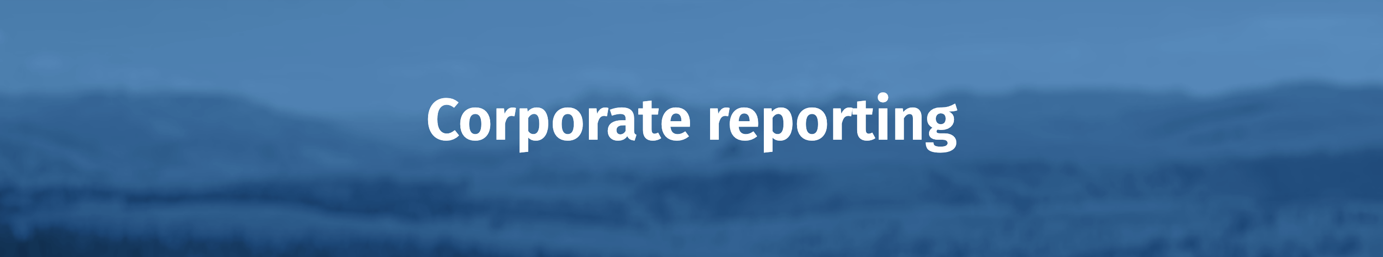 corporate reporting