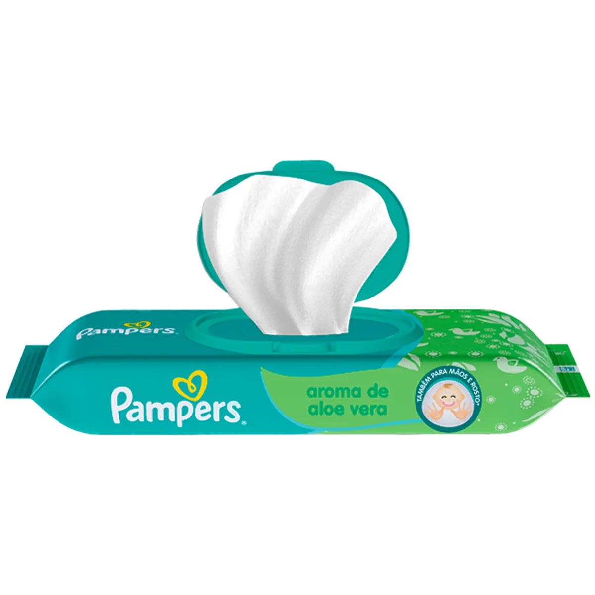 Lenços Umedecidos Pampers® Aroma de Aloe Vera