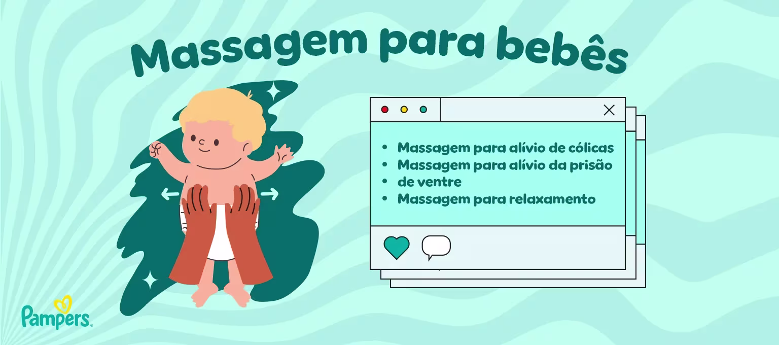 tipos de massagens para bebês
