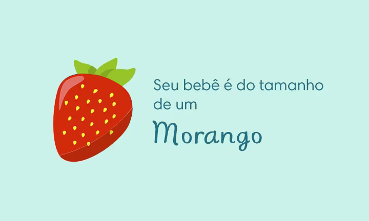Your baby is the size of a strawberry