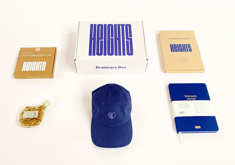 Braincare box with the products in it