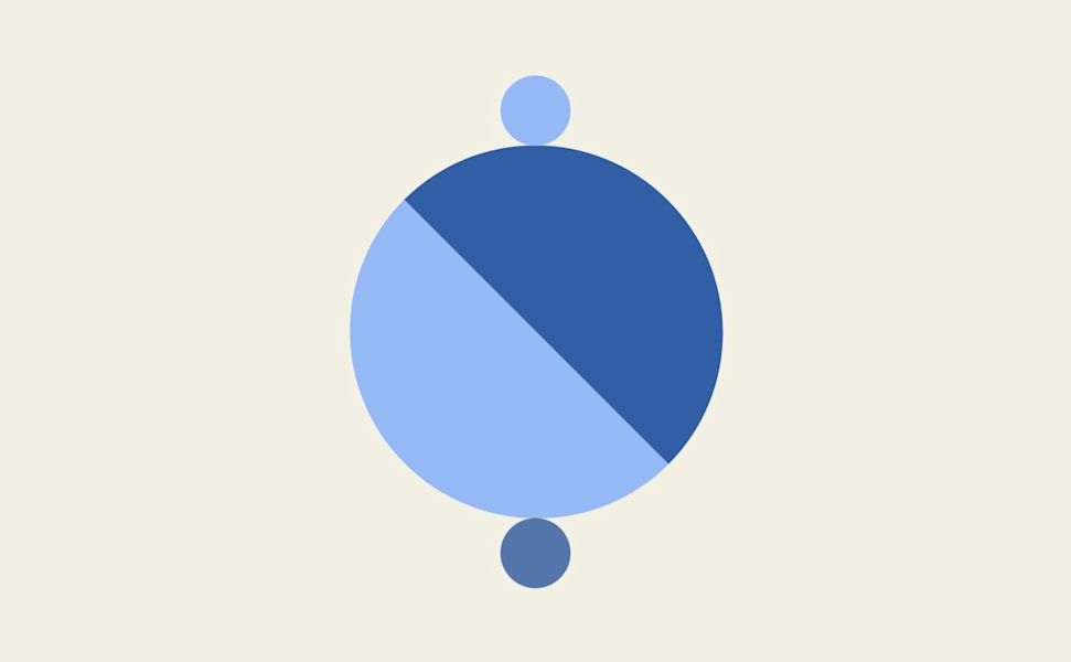 Braincare Club Icon one big circle and two small