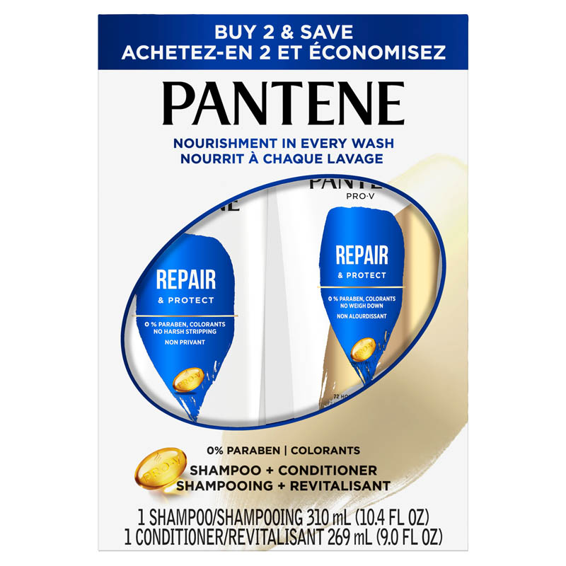 Pantene Repair & Protect Shampoo + Conditioner Bundle | Pantene