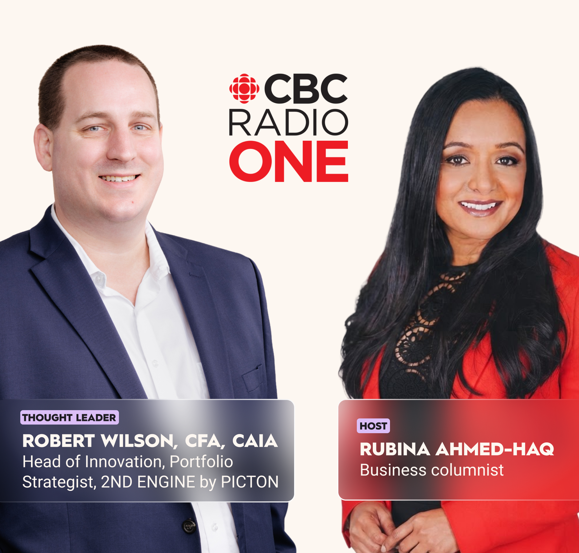 Image | CBC radio with Robert wilson and Rubina ahmed