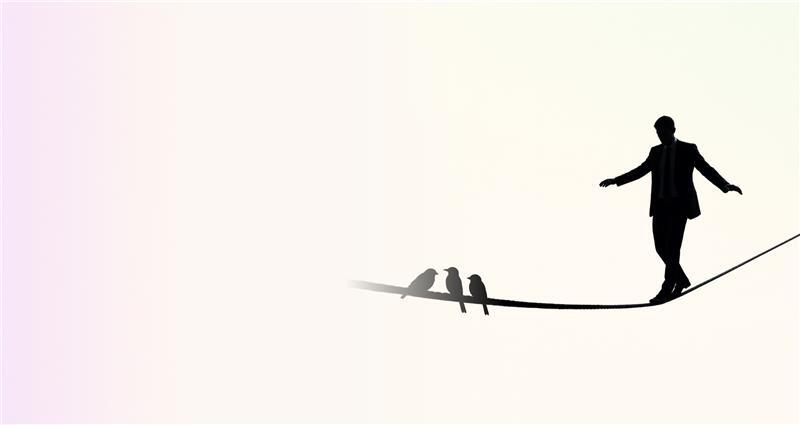Image - person on a tight rope DSK