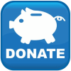 Piggy bank donation icon