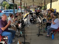 Brass Choir performing in Kerrytown Ann Arbor