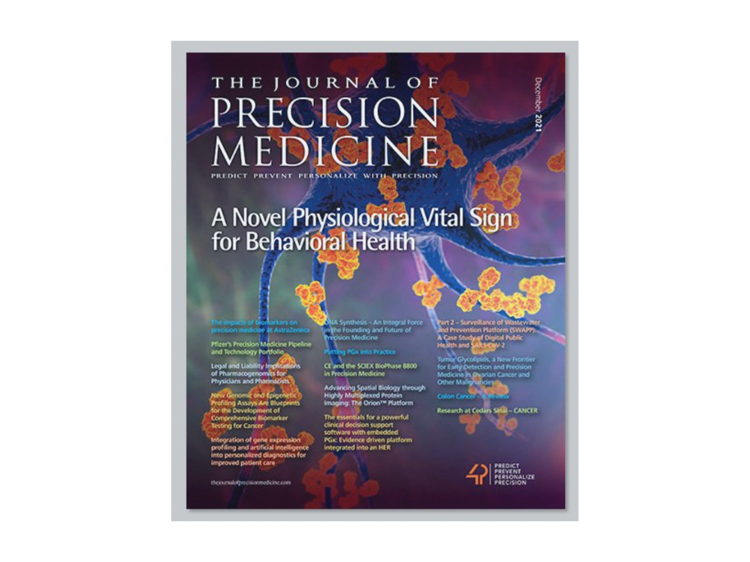 Cogwear is featured on the cover of the Journal of Precision Medicine 