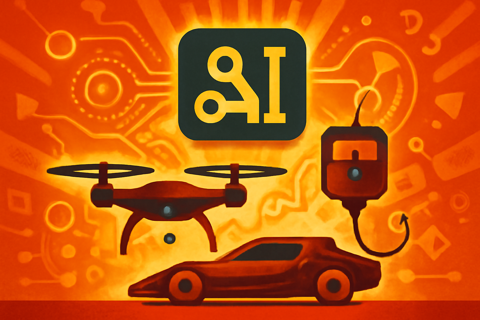 A high-speed quadcopter drone undergoing testing in a University of Pennsylvania engineering laboratory.