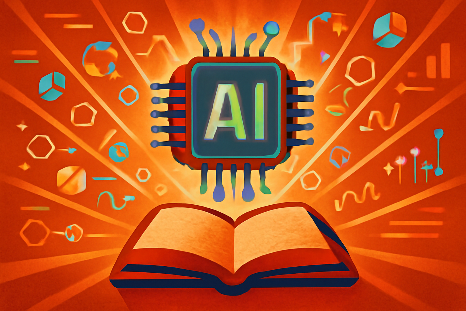 Digital illustration of a human hand interacting with a glowing brain made of light and circuitry, representing human control over AI technology.