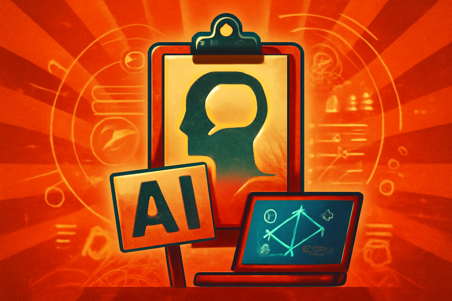 Kaiser Permanente mental health workers on a picket line holding signs protesting the use of AI in clinical triage and patient care.