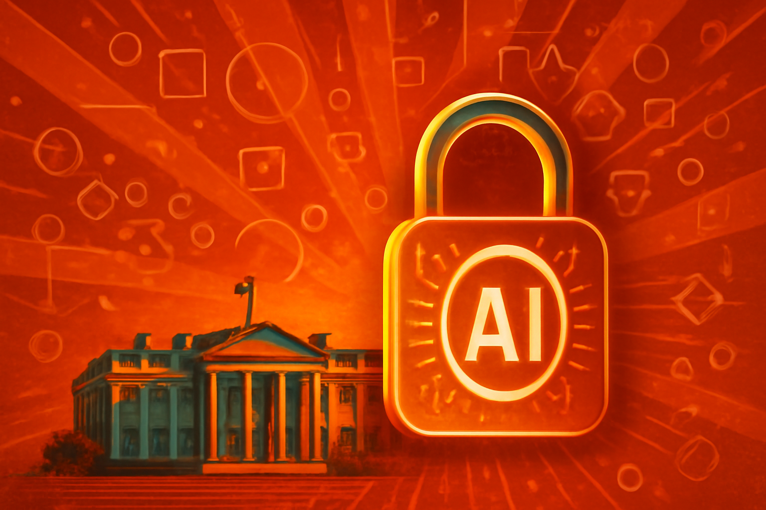 Exterior of the White House in Washington D.C. on a clear day, symbolizing high-level federal policy and technology discussions.