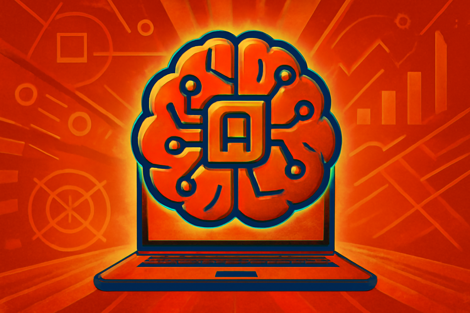 A business professional looks at a screen displaying complex data charts in a modern office, representing the challenges of trust and governance in artificial intelligence.