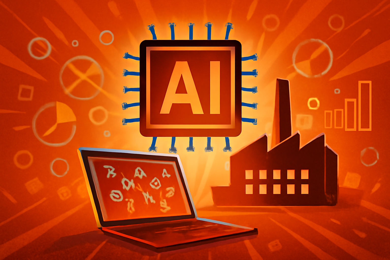 A modern South Korean factory floor equipped with advanced robotic arms and digital displays monitoring automated production lines.