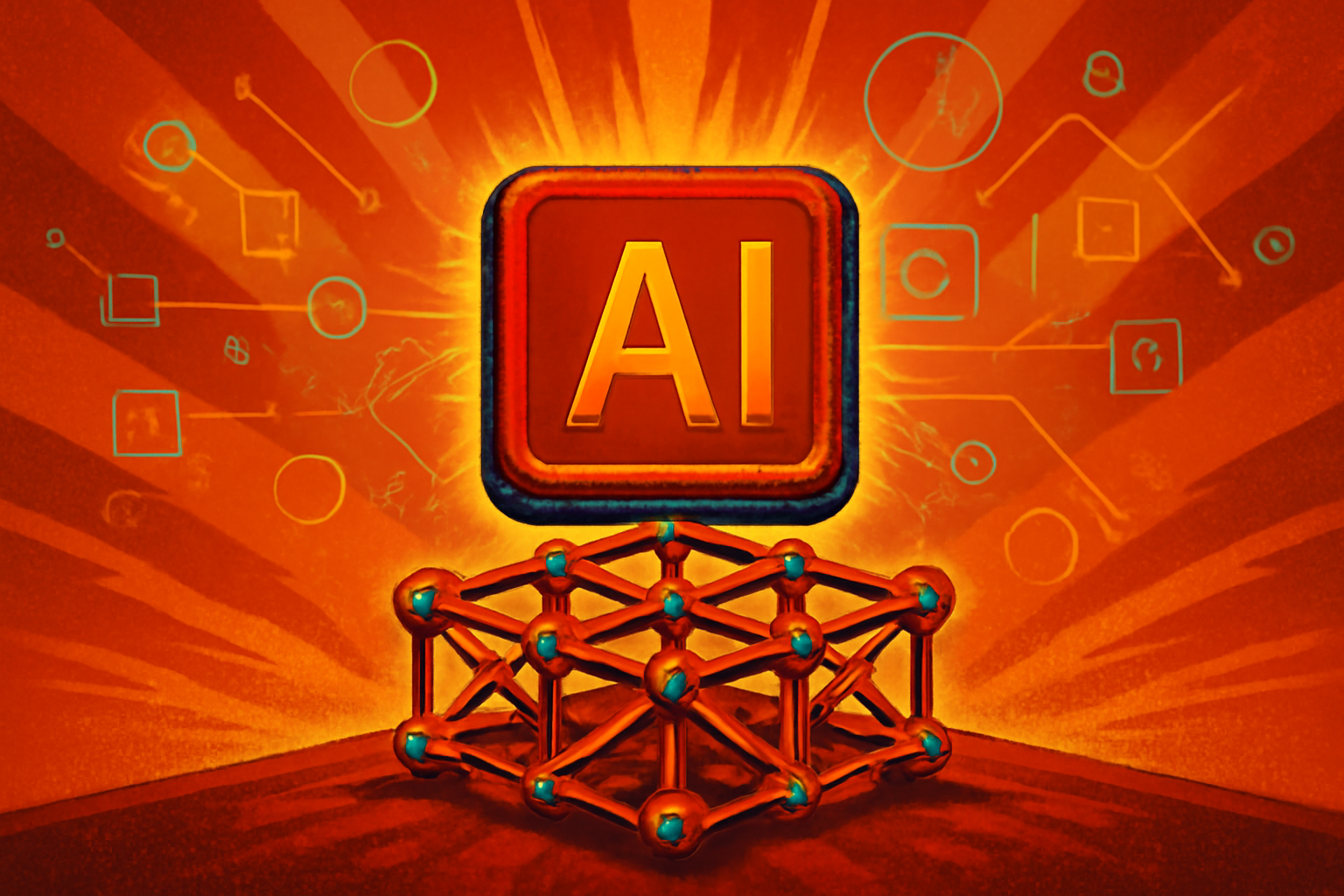 A high-tech laboratory monitor displaying digital models of topological material structures with a researcher in the background.