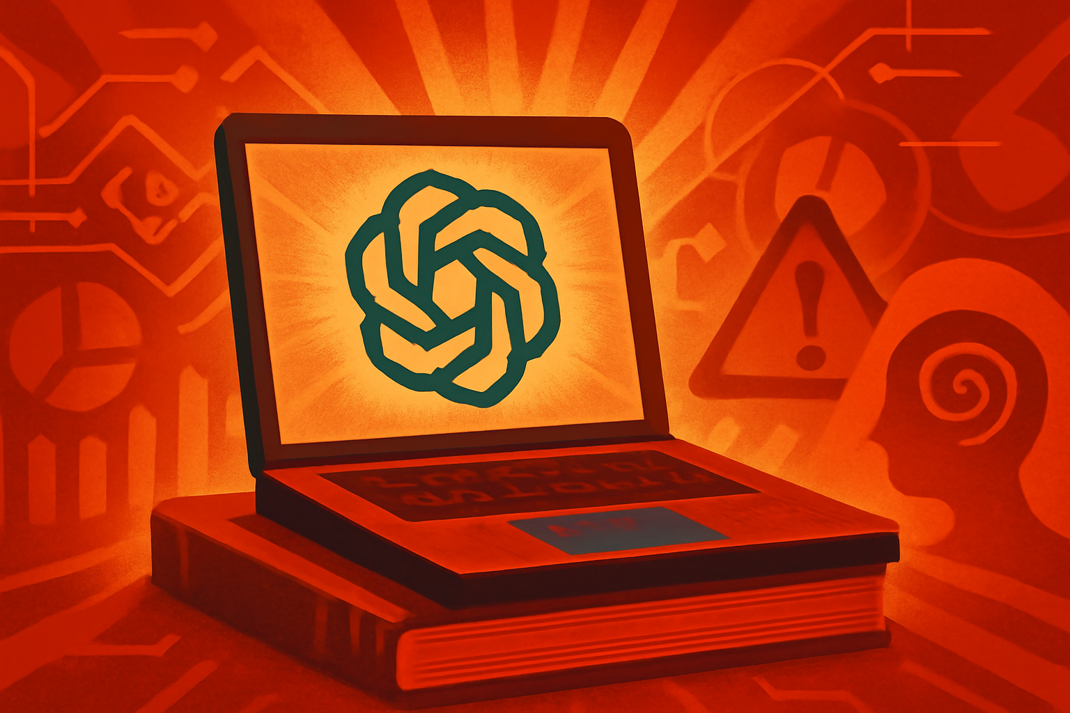 A college student works on a laptop in a campus setting, representing the widespread use of AI in higher education.