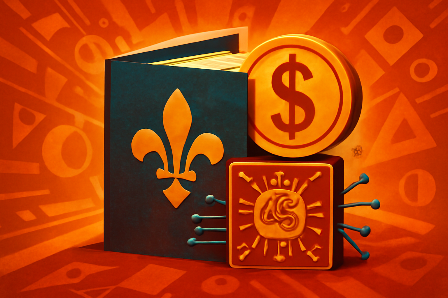 Researchers working in a sleek, modern office environment dedicated to artificial intelligence development in Quebec.