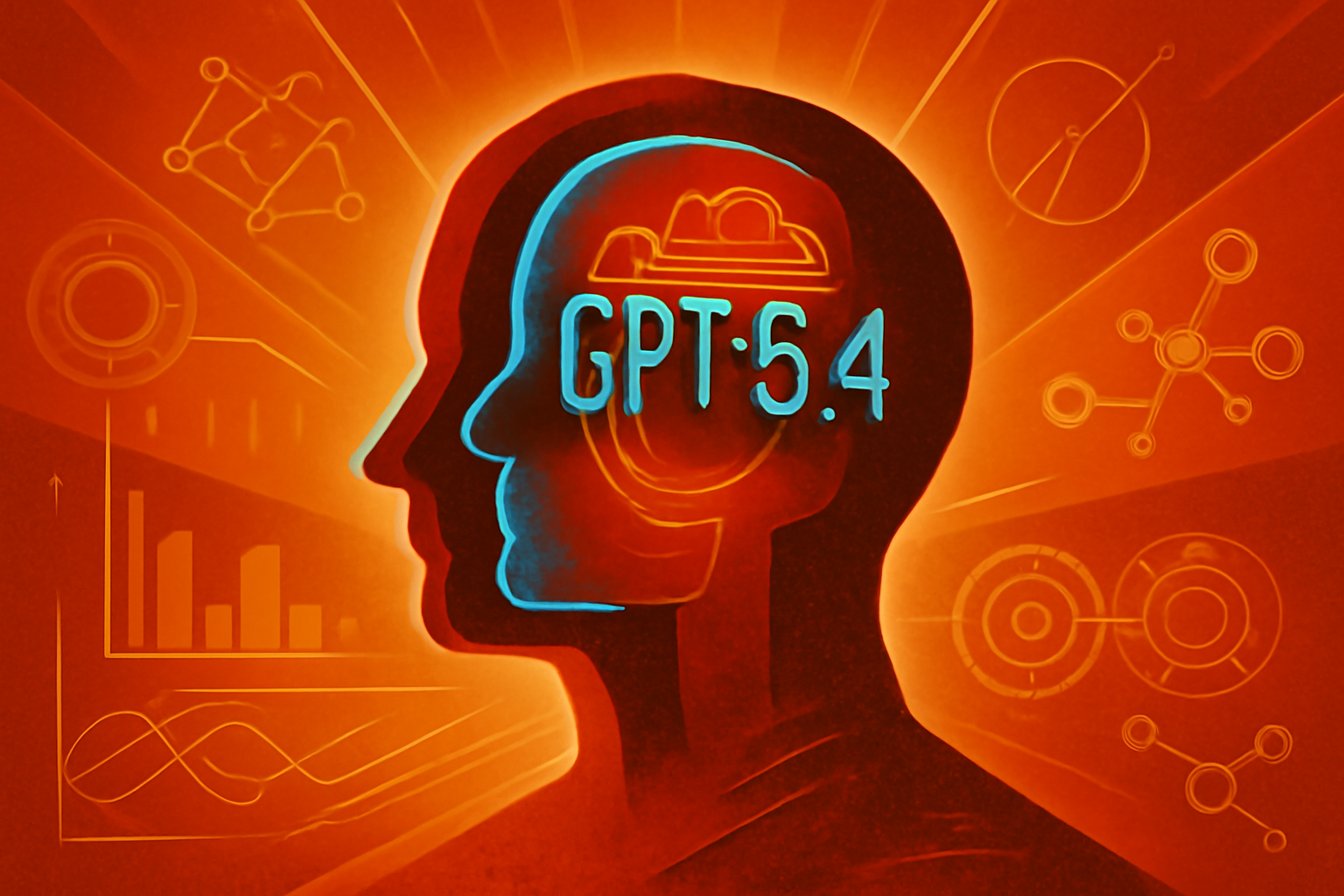 A digital brain interface surrounded by floating 3D models of protein strands and climate maps in a high-tech laboratory setting.