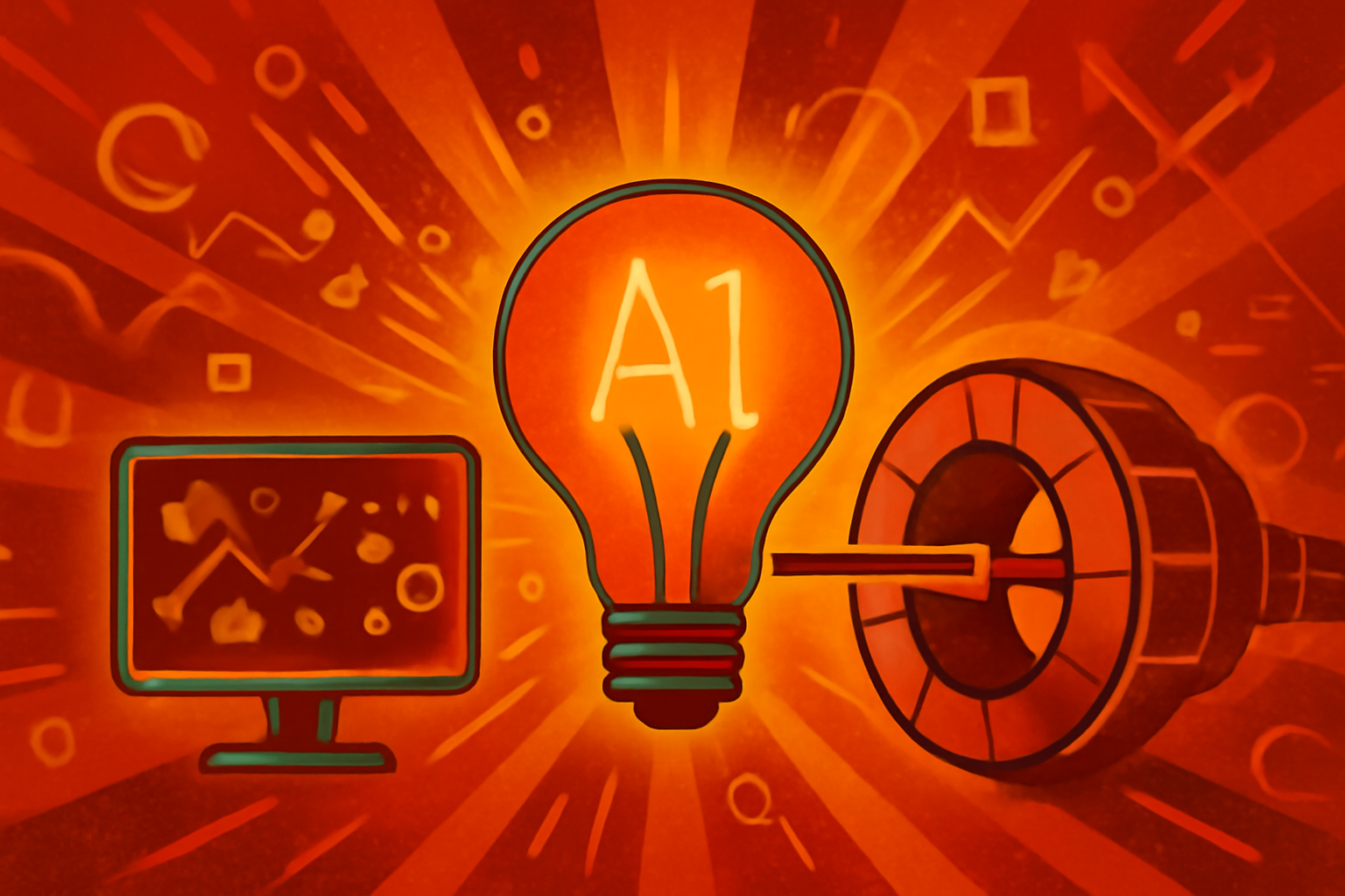 A digital visualization of a particle accelerator showing a physical pipe alongside a glowing translucent digital twin representation with data overlays.
