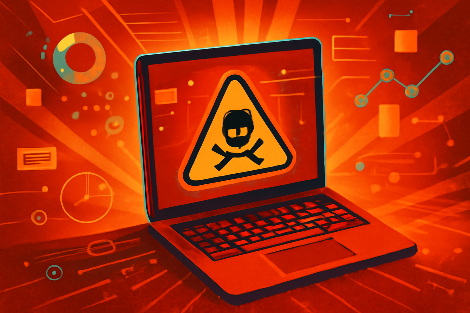 A digital dashboard showing molecular chemical structures and safety data visualizations in a modern laboratory setting.