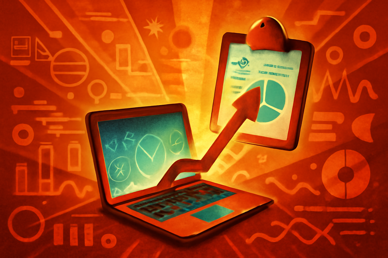 A professional developer in a modern office looking at a computer screen displaying complex code structures generated by an AI assistant.