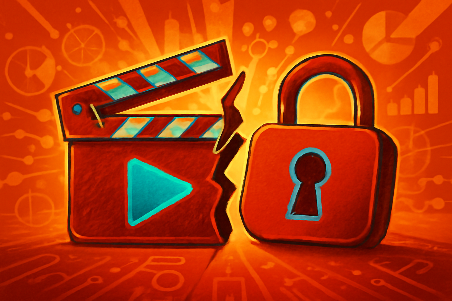 A digital tablet displaying a service discontinued notice, representing the shutdown of a video generation platform.