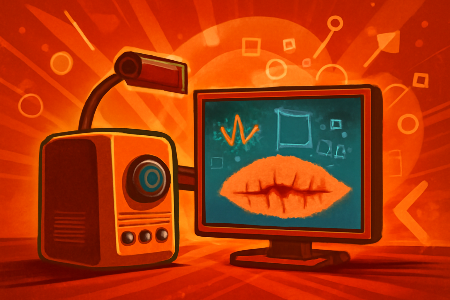 A medical scanner examining a patient's skin, with a digital display showing a detailed 3D reconstruction of tissue layers and vascular patterns.