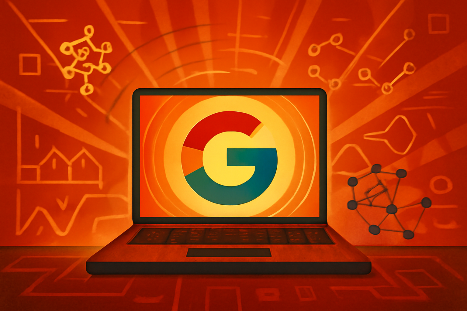 A modern glass building in Berlin housing Google’s new AI research center, with the city skyline in the background.