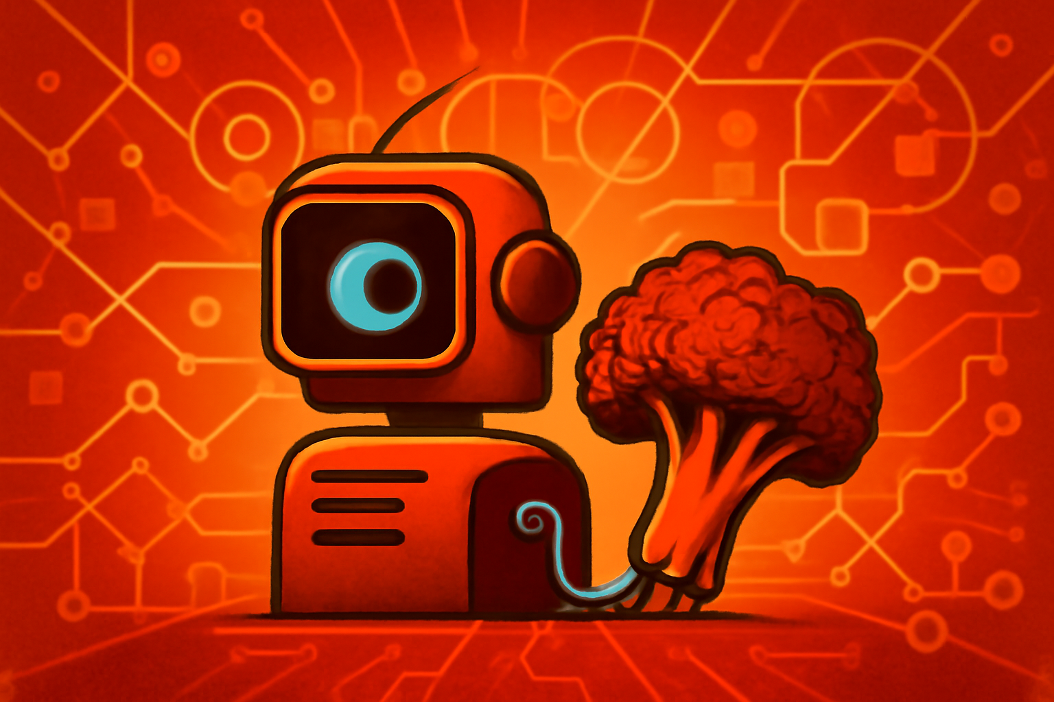 A holographic display showing the molecular structure of a plant, illustrating how AI analyzes bioactive compounds for food science in a laboratory setting.
