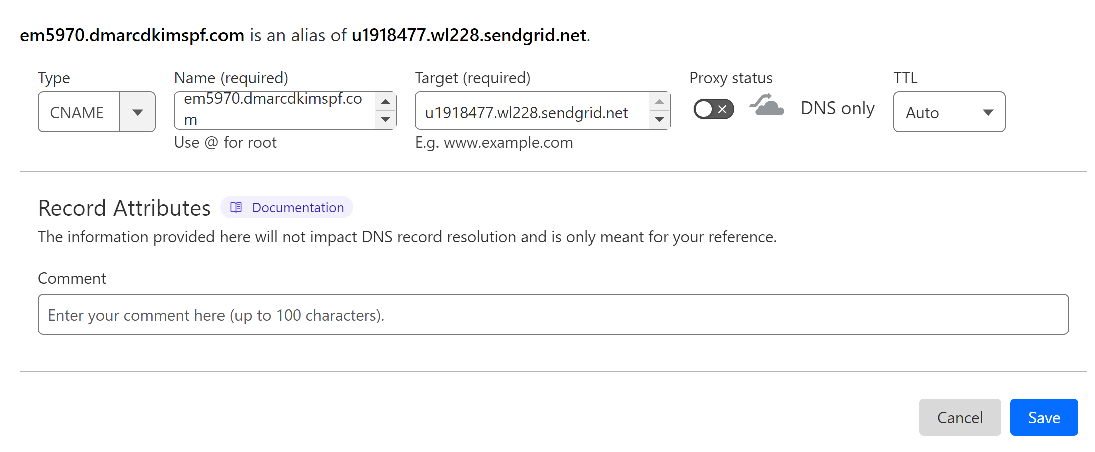 Add the DKIM record to DNS provider