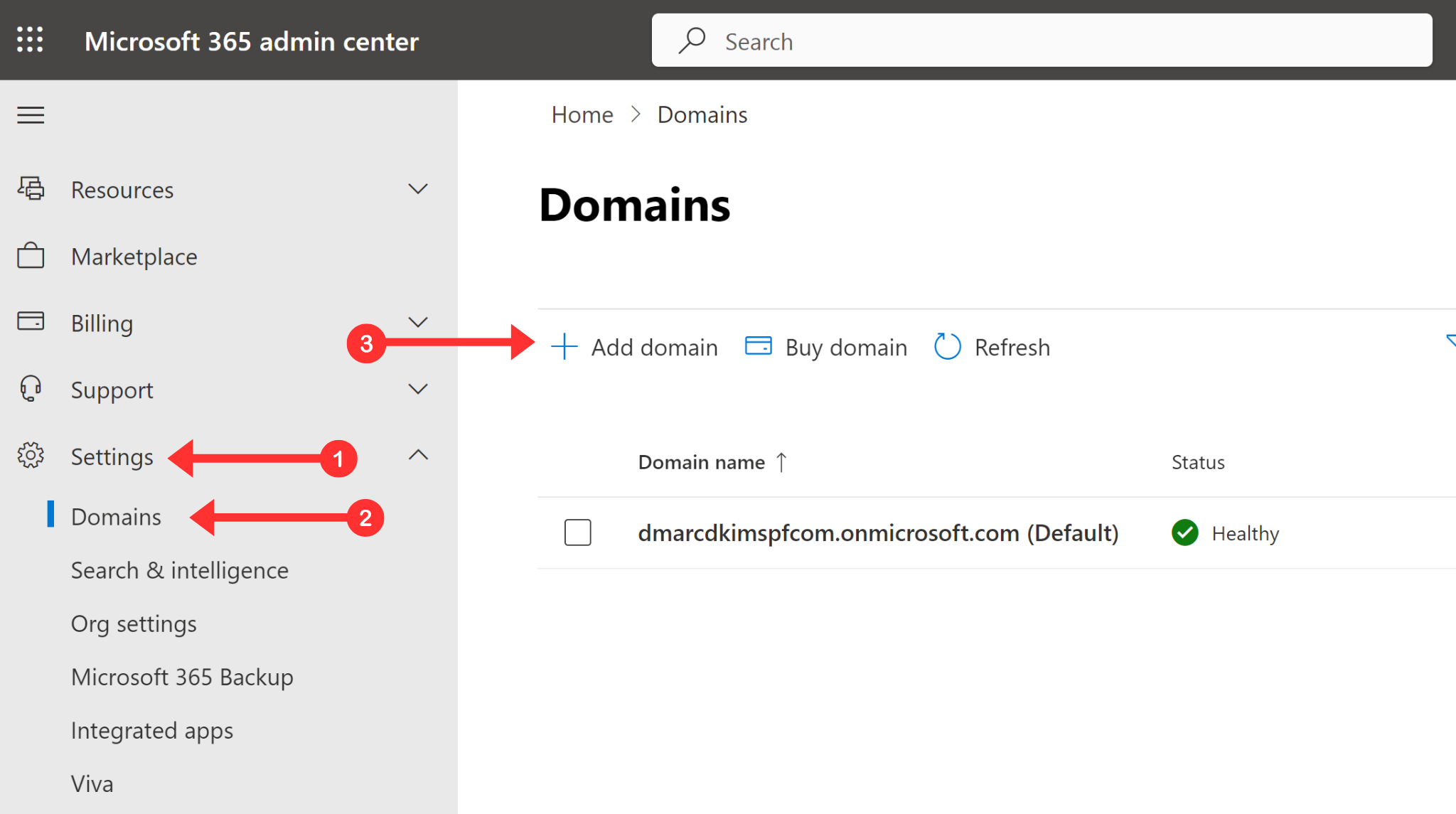 Go to Settings and add custom domain 