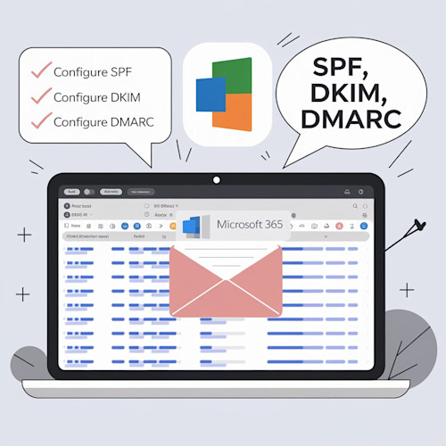 Setup Microsoft 365 DMARC, DKIM, SPF for Domain Authentication