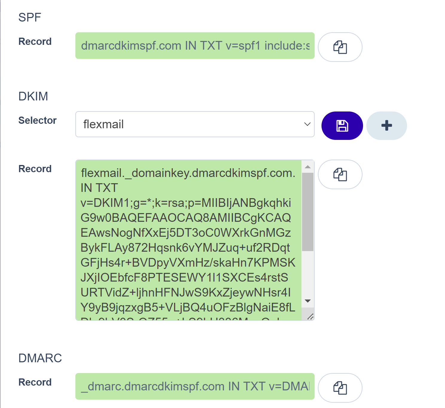 SPF, DKIM, and DMARC records verified successfully