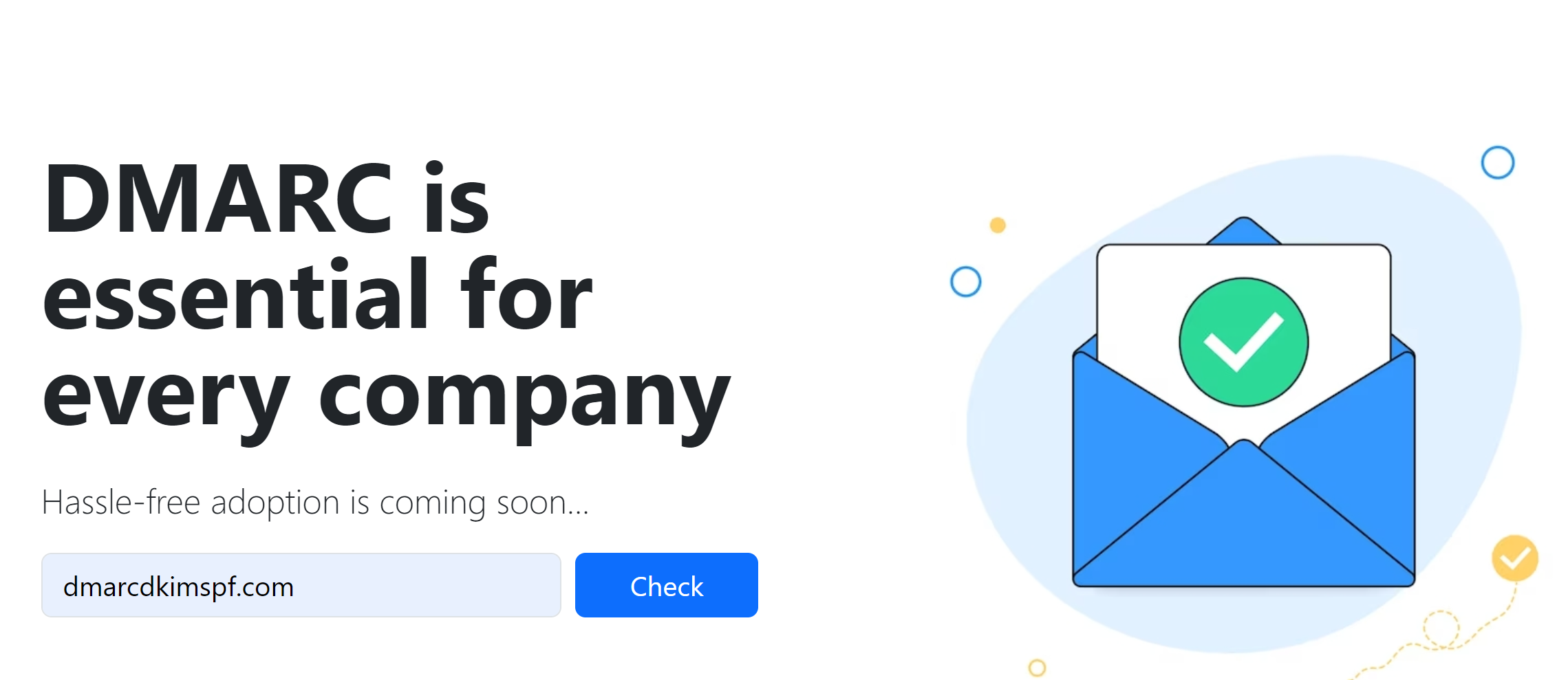 Add domain name to initiate domain analysis 