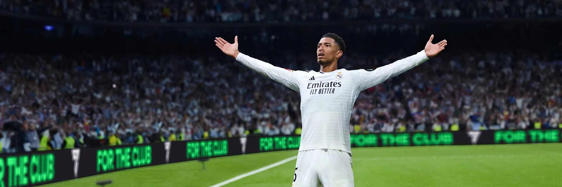 EA Sports FC Player celebrating on the pitch