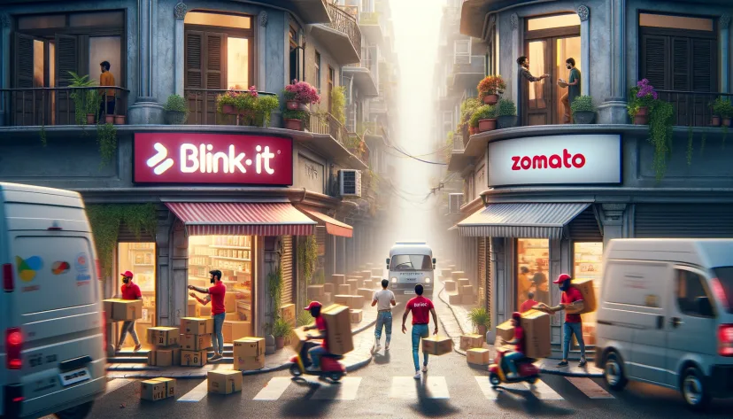 Cover Image for Blinkit Surpasses Zomato in Quick Commerce