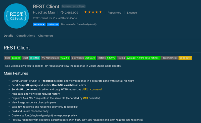 rest client vs code