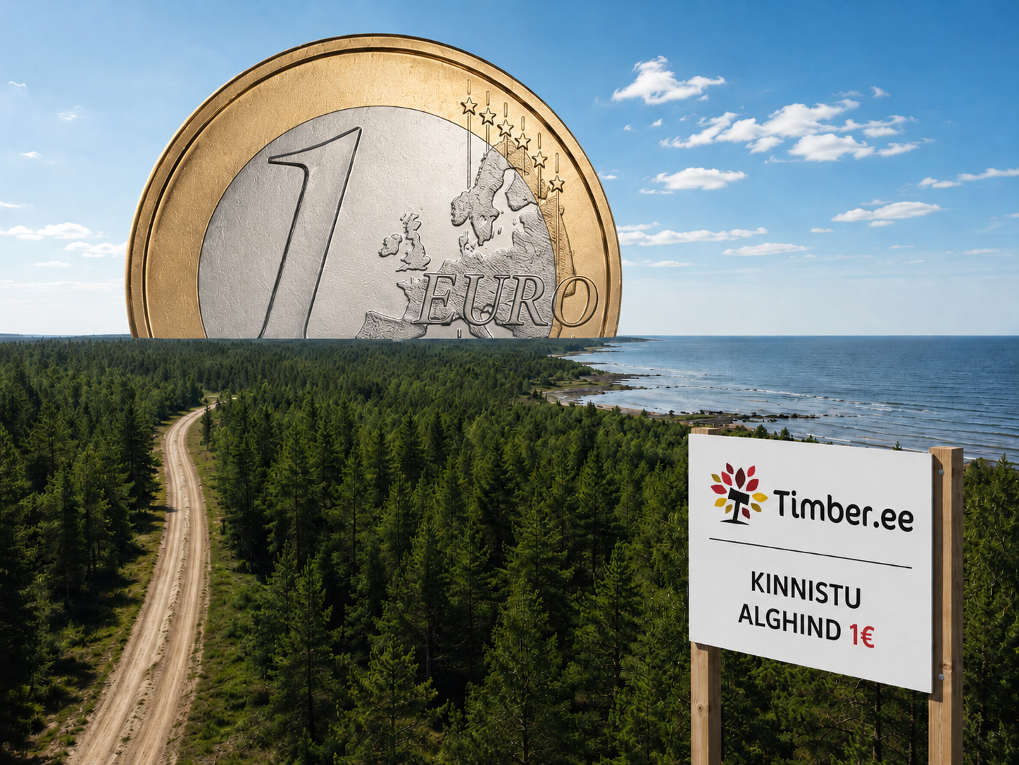 Saaremaal on oksjonil metsakinnistu vaid 1 euroga