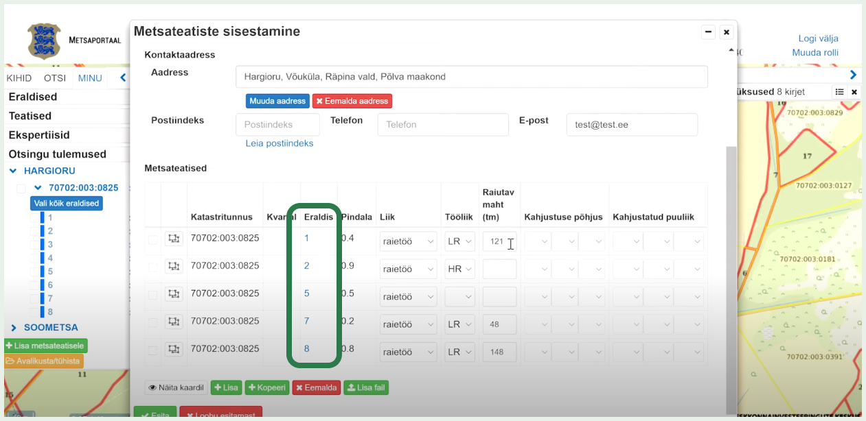 Metsateatise muutmine