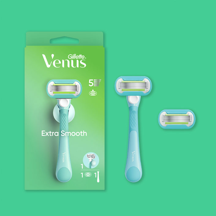 Nachfüllbare Rasierer – Extra Smooth Rasierer Packung mit 1 Rasierer
