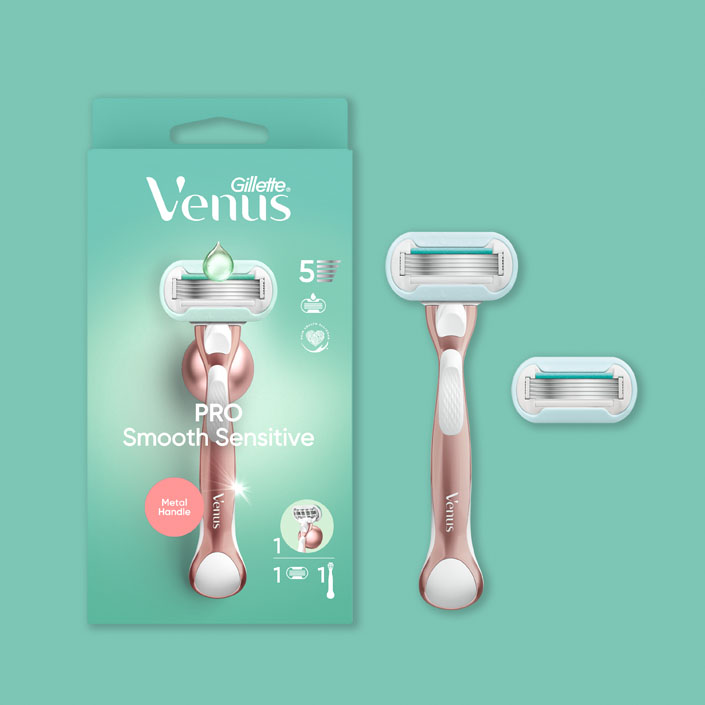 Rasoirs rechargeables - Rasoirs Pro Smooth Sensitive Pack de 1