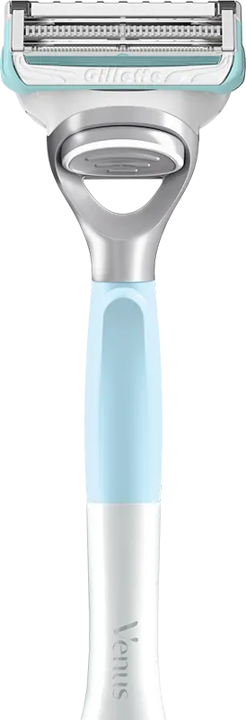Gillette Venus Pubic Hair & Skin Razor: Small cart designed for tricky areas, Patented Irritation Defense bar and Ergonomic handle