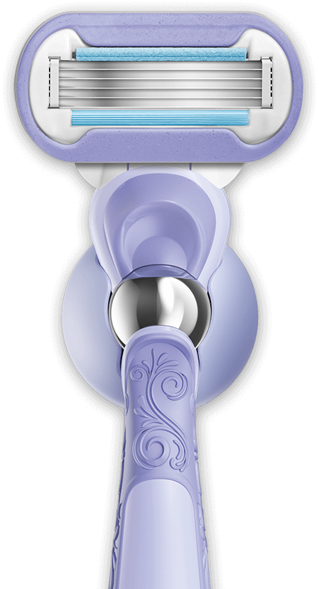 Rasoir Gillette Venus Deluxe Smooth Swirl: 5 Lames, Bande lubrifiante SkinCushion et Manche pivotant